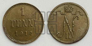 1 пенни 1914 года