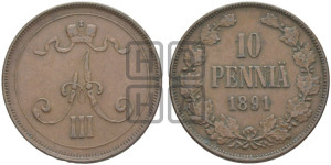 10 пенни 1891 года
