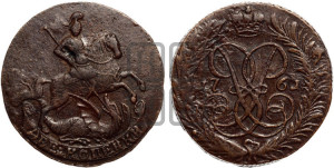 2 копейки 1761 года (гурт сетчатый)