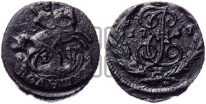 Полушка 1767 года ЕМ (ЕМ, Екатеринбургский монетный двор)