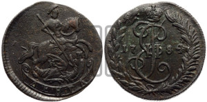 Денга 1784 года КМ (КМ, Сузунский монетный двор)