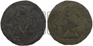 2 копейки 1757 года (гурт “ЕКАТЕРИНБУРГСКОГО ДВОРА”)