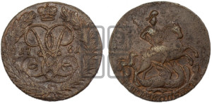 2 копейки 1761 года (гурт сетчатый)
