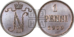 1 пенни 1909 года