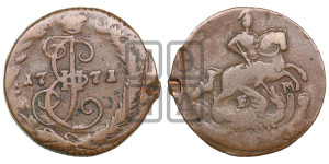 Денга 1771 года ЕМ (ЕМ, Екатеринбургский монетный двор)