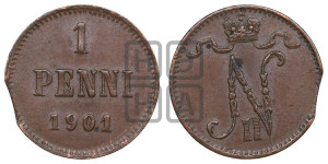 1 пенни 1901 года
