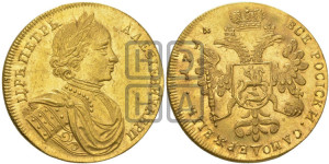 Двойной червонец 1714 года (новый тип). Новодел.