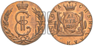 Денга 1768 года КМ (для Сибири). Новодел.