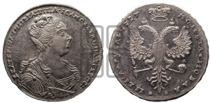 1 рубль 1727 года (Портрет вправо, Московский тип)