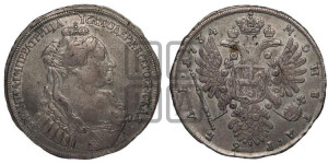 1 рубль 1734 года (тип 1735 года, “B” в наплечнике)