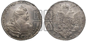 1 рубль 1738 года (московский тип)