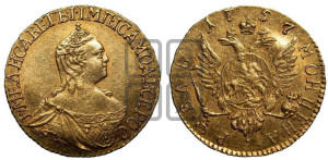 1 рубль 1757 года (для дворцового обихода)