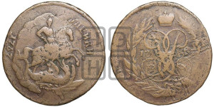 2 копейки 1757 года (гурт сетчатый)