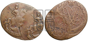 2 копейки 1758 года (гурт сетчатый)