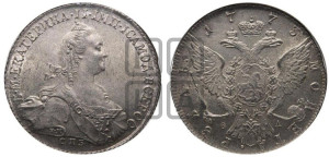 1 рубль 1773 года СПБ/ѲЛ ( СПБ, без шарфа на шее)