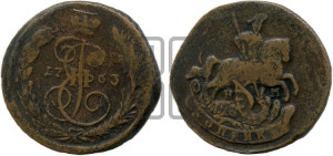 1 копейка 1763 года ЕМ (ЕМ, Екатеринбургский монетный двор)