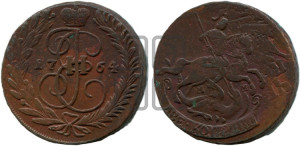 2 копейки 1764 года ММ (ММ, Красный  монетный двор)