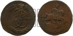 1 копейка 1764 года СПМ (СПМ, Санкт-Петербургский монетный двор)