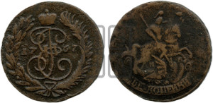 2 копейки 1767 года ММ (ММ, Красный  монетный двор)