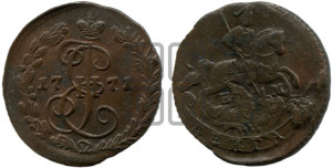 Денга 1771 года ЕМ (ЕМ, Екатеринбургский монетный двор)