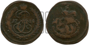 Денга 1788 года (без букв, Красный  монетный двор)