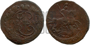 2 копейки 1789 года ЕМ (ЕМ, Екатеринбургский монетный двор)