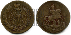 Полушка 1789 года (без букв, Красный  монетный двор)