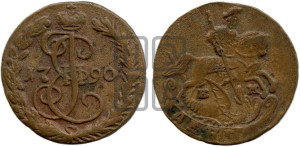 Денга 1790 года ЕМ (ЕМ, Екатеринбургский монетный двор)