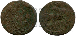 Денга 1793 года ЕМ (ЕМ, Екатеринбургский монетный двор)