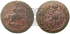 2 копейки 1766 года ММ (ММ, Красный  монетный двор)