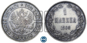 1 марка 1908 года L