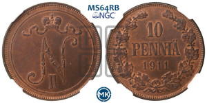 10 пенни 1911 года