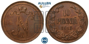 10 пенни 1913 года