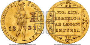 Дукат 1831 года факел