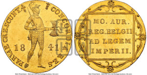 Дукат 1841 года лилия