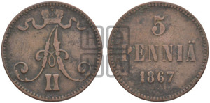 5 пенни 1867 года