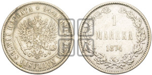 1 марка 1874 года S
