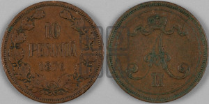 10 пенни 1876 года