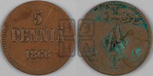 5 пенни 1866 года