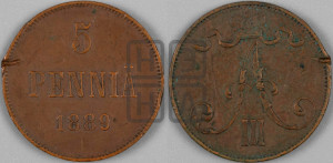 5 пенни 1889 года