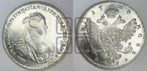 1 рубль 1740 года СПБ (петербургский тип)