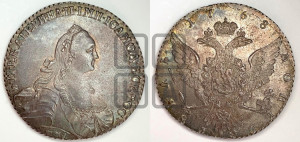 1 рубль 1768 года ММД/EI ( MMД, без шарфа на шее)