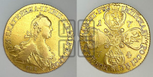 10 рублей 1774 года СПБ (без шарфа на шее)