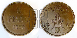 5 пенни 1872 года