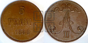 5 пенни 1888 года