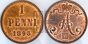 1 пенни 1893 года