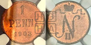 1 пенни 1903 года