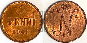 1 пенни 1906 года