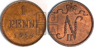 1 пенни 1914 года