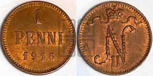 1 пенни 1916 года